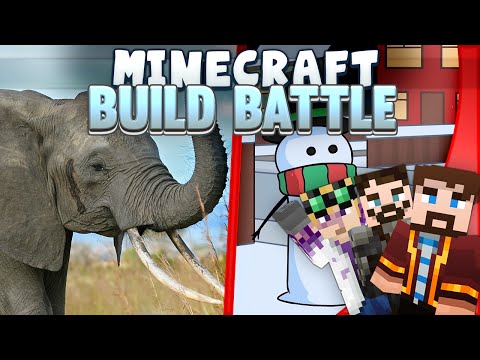 The Yogscast - Minecraft Build Battles - Elephant and Snowman