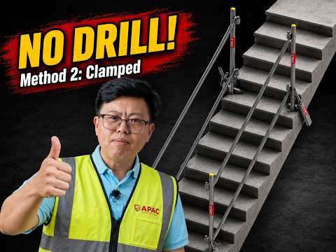 Stair Clamp Vs Bolted Anchors | Stair Edge Protection Installation