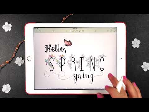 Spring Coloring Page Printable With The Notability App