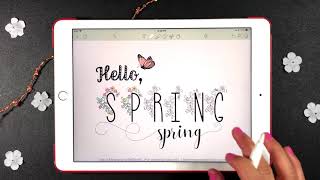 Spring Coloring Page Printable with the Notability App