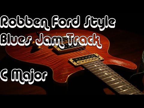 Blues Backing Track -  Robben Ford Style - C Major