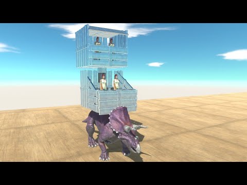 Triceratops Carrying Crossbow Aneko | Animal Revolt Battle Simulator