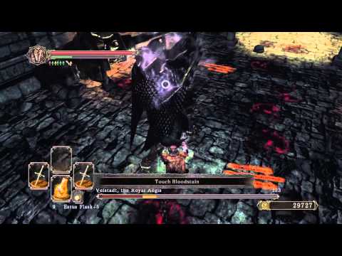 Dark Souls II: Scholar of The First Sin: Solo Velstadt the Royal Aegis Boss Fight.