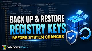 How to Back Up & Restore Windows Registry Keys Safely (Windows 11/10)