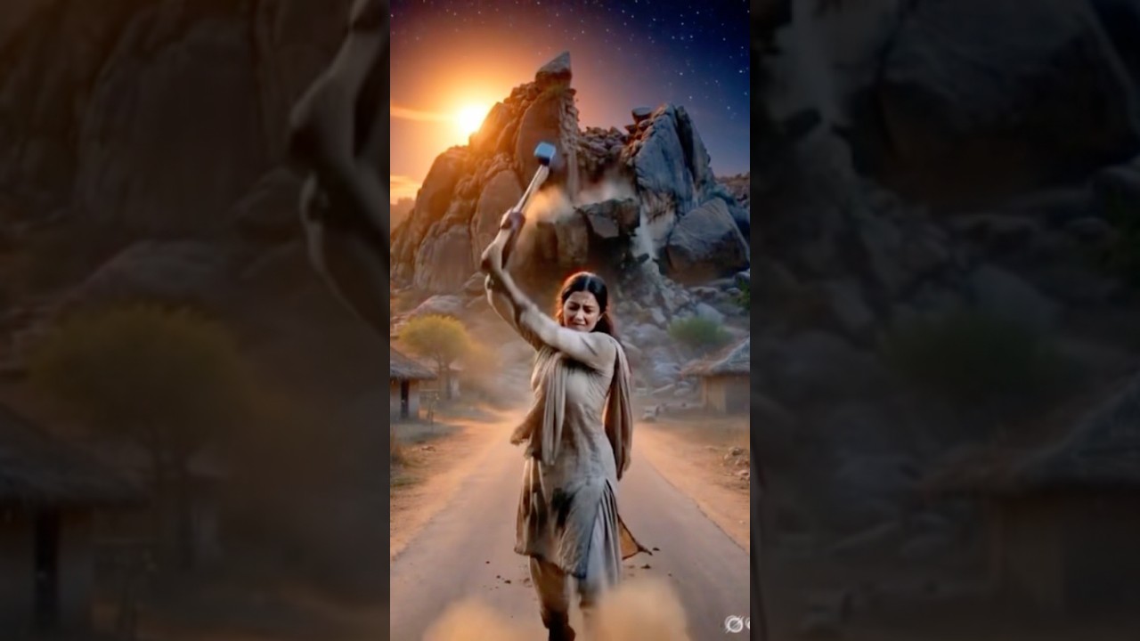 A girl broke through a mountain to create a path for the villagers” #story #manjhithemountainman
