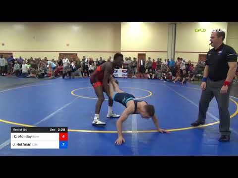 2018 Marine Corps US Open/UWW Junior Freestyle 65 Rnd Of 64 - Quincy Monday (Sunk) Vs. Jimmy Hoffm