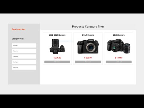 Advanced Category Filter for Products | Build with JavaScript