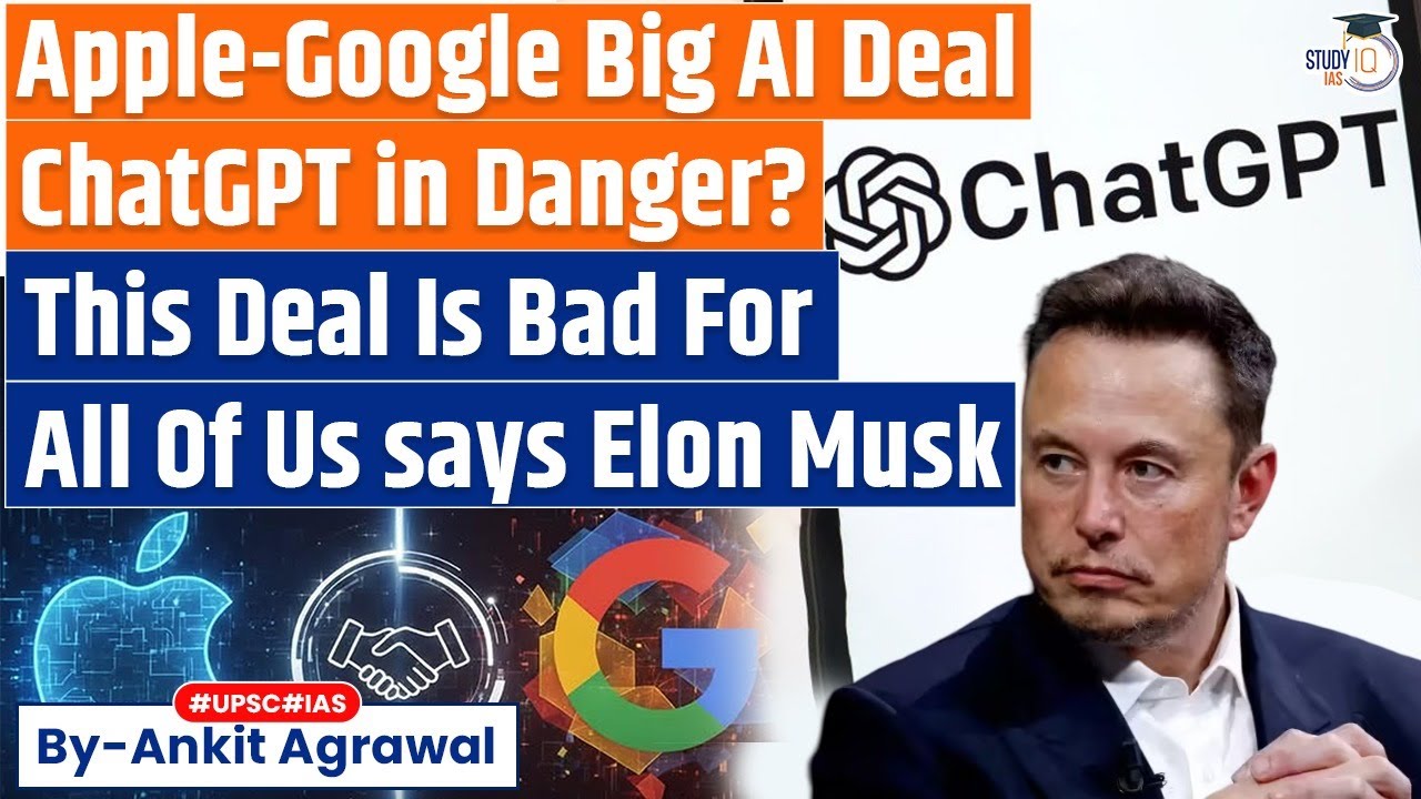 Apple, Google Announce Multi-Year AI Deal For Gemini Models | Ankit Agrawal Study IQ