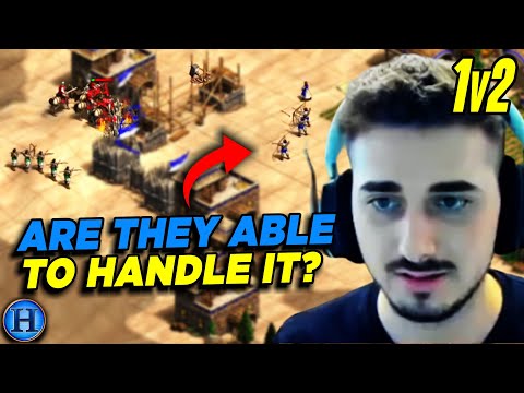 Can Two 1400 Viewers Handle My Micro? | 1v2 AoE2
