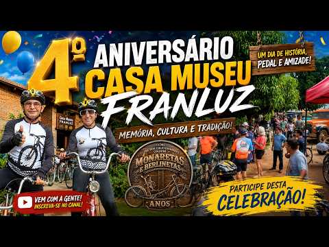VENHA PRESTIGIAR O4º aniversario museu FRANLUZ 2026 QUIXERÉ CE