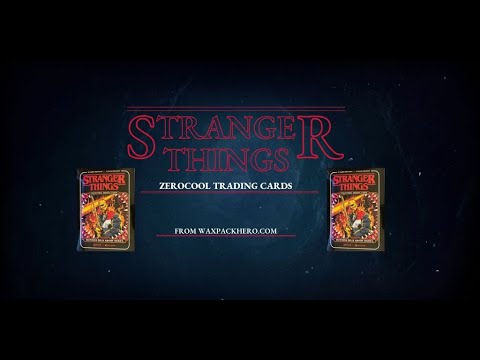 Stranger Things Zerocool Trading Cards Box Break