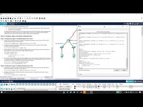 6.2.1 Packet Tracer - Configure Numbered Standard IPv4 ACLs