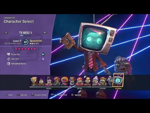 Plants vs Zombies: battle for neighborville garden OPS as TV Head