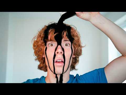 I Put The Worlds Blackest Paint in my Hair