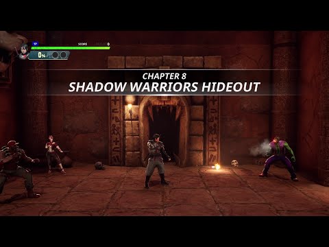 Double Dragon Revive - Chapter 8 Shadow Warriors Hideout Gameplay + Ending + Post Credit Scene
