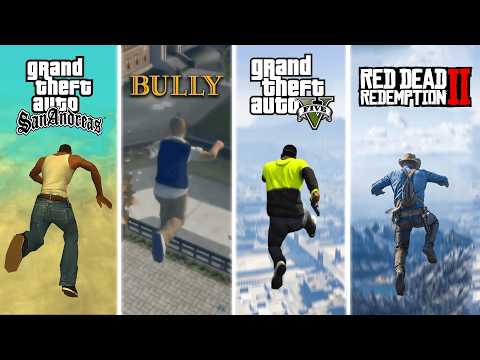 Jumping from the Highest Point in Every Rockstar Game (1997 - 2024)