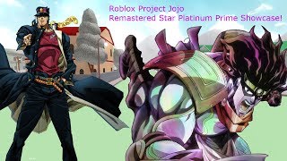 Roblox Project Jojo Remastered Sticky Fingers Showcase Free Video - roblox project jojo remastered star platinum prime showcase