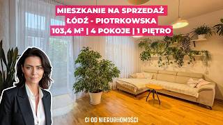 Mieszkanie 4-pokojowe na sprzedaż Łódź Śródmieście — 103,4 m²