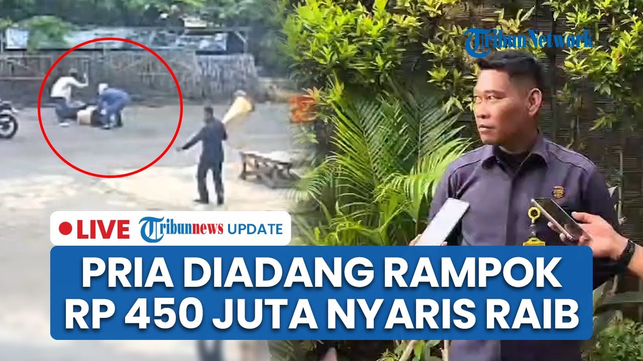 LIVE: Viral Video Pemotor di Bekasi Nyaris Dibegal saat Bawa Rp 450 Juta dari Bank hingga Terluka