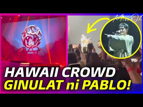 SB19's intro SURPRISES HAWAII CROWD with PABLO's entrance!