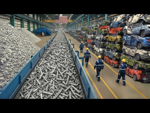 Comment c'est fait : Le Recyclage de Vieilles Voitures, Plusieurs Millions Transformées en Acier !
