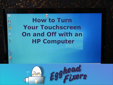 How to Turn Your Touchscreen On and Off with an HP Computer