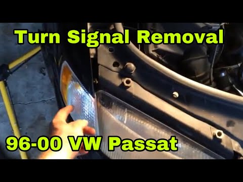 DIY 96 97 98 99 00 B5 VW Passat How to remove Turn signal blinker FAST!!!