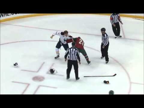 Marcus Foligno vs Matt Dumba Preseason Fight 10/1/15
