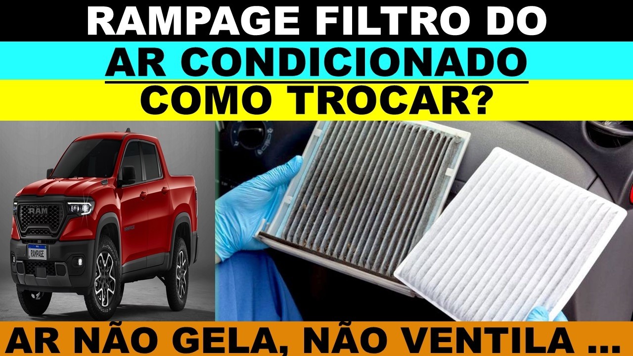 Rampage filtro do ar condicionado como trocar? Ar condicionado não gela, fraco, não ventila
