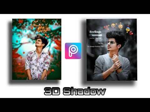 Instagram 3d Shadow Photo Editing | How To Make 3d Shadow | Picsart 3d Editing