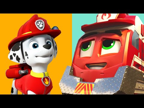 PAW Patrol and Mighty Express to the Rescue 🚨🚃 | Cartoons for Kids