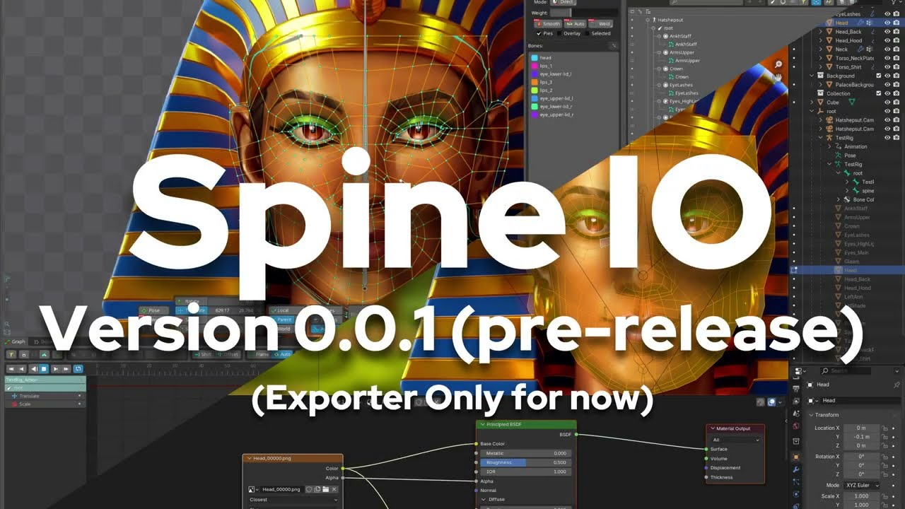 EP-0001 Blender–Spine IO pre-release
