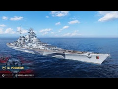 Playing Orion, Jean Bart B, Pommern B, and Tirpitz in World of Warships
