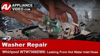 Whirlpool Washer Repair - Leaking from Hot Water Inlet Hose - Water Inlet Valve Diagnostics