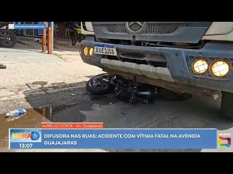 Accident with fatal victim on Guajajaras Avenue, in São Luís MA.