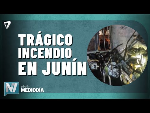 AHORA: un INCENDIO en Junín dejó dos personas FALLECIDAS