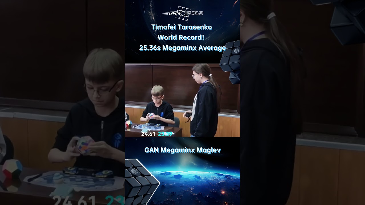 GANCUBE - Timofei Tarasenko 25.36s Megaminx Average #wr