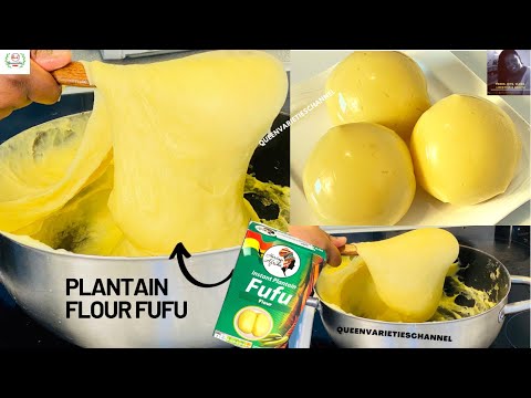 STRESS FREE PLANTAIN FUFU FLOUR RECIPE | How To Prepare Plantain Fufu Flour | Nigerian FUFU RECIPE