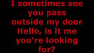 LIONEL RICHIE - HELLO LYRICS