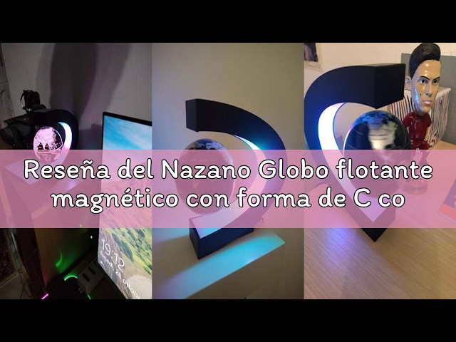Vídeo relacionado con Poojaed Globo Magnético Flotante Con Luces LED, Gadget en Forma de C para Decoración de Escritorio, Regalo Impresionante para Hombres, Mujeres, Padres, Maridos (10cm)
