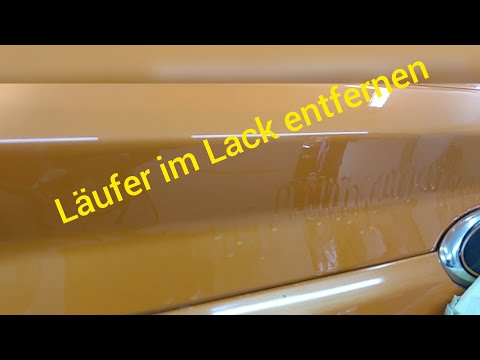 läufer im Lack, wie entfernen