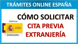 CITA PREVIA EXTRANJERIA PASO A PASO