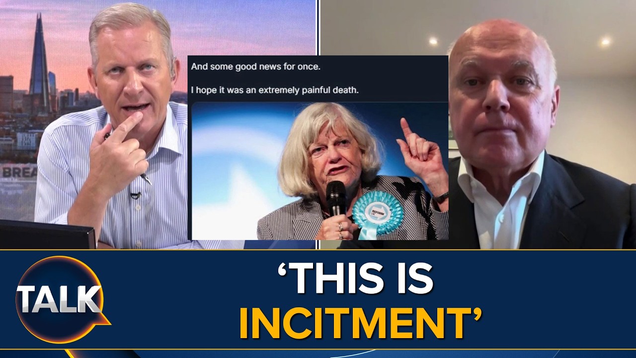 Video: TalkTV examines Ann Widdecombe murder, online reactions and free speech limits
