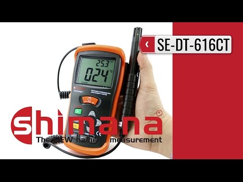 SHIMANA SE-DT-616CT : IR Thermometer and Hygrometer (product video presentation)