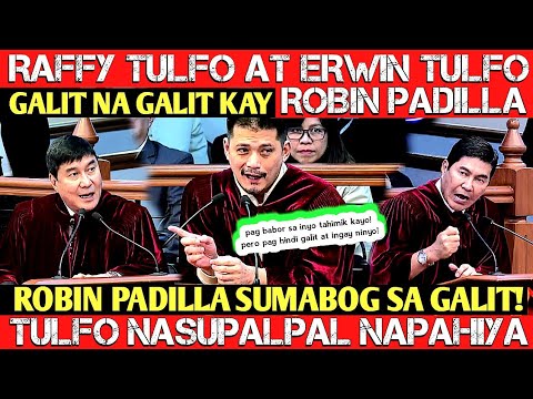 Matinding hamon! Robin Padilla at Raffy,Erwin Tulfo matinding bakbakan nagkaitan!