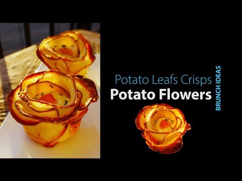 Beautiful Potato Flowers - Plus Crispy Potato Leafs | Fun Brunch Ideas