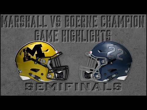 Fort Bend Marshall vs Boerne Champion - 2019 Texas High School Football Playoff Highlights