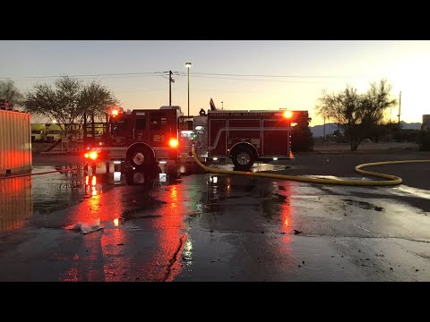 Engine 21 on Dumpster Fire