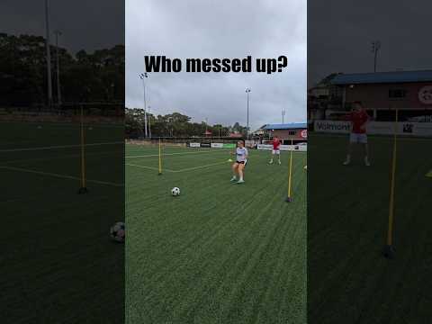 Passing Drill: Receive, Turn & Pass ⚽️ #passingdrill #soccertraining #footballcoaching #teamtraining