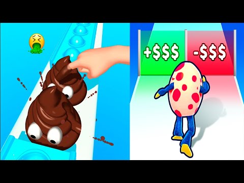 Pop Run 3D VS Monster Egg - All Levels SpeedRun Gameplay Android iOS Ep1